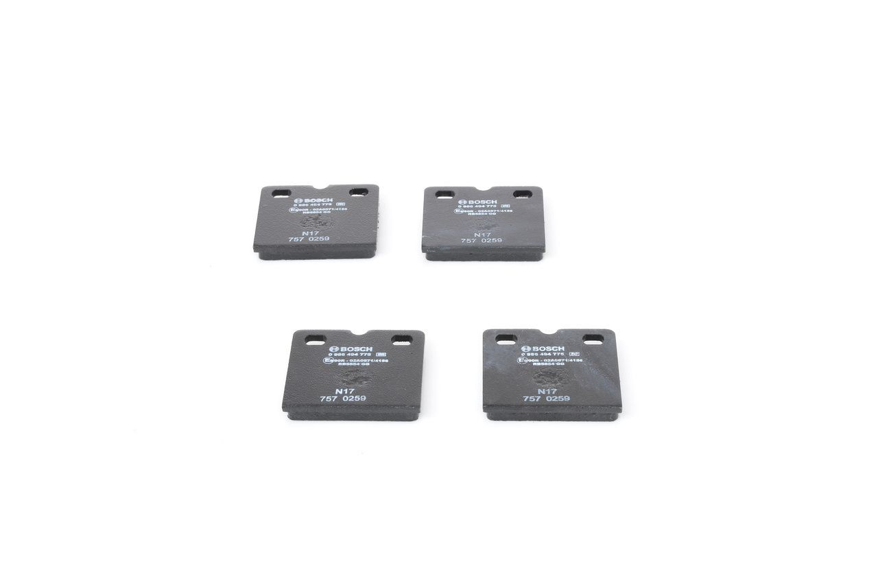 0986494775 Bosch Колодки тормозные дисковые комплект