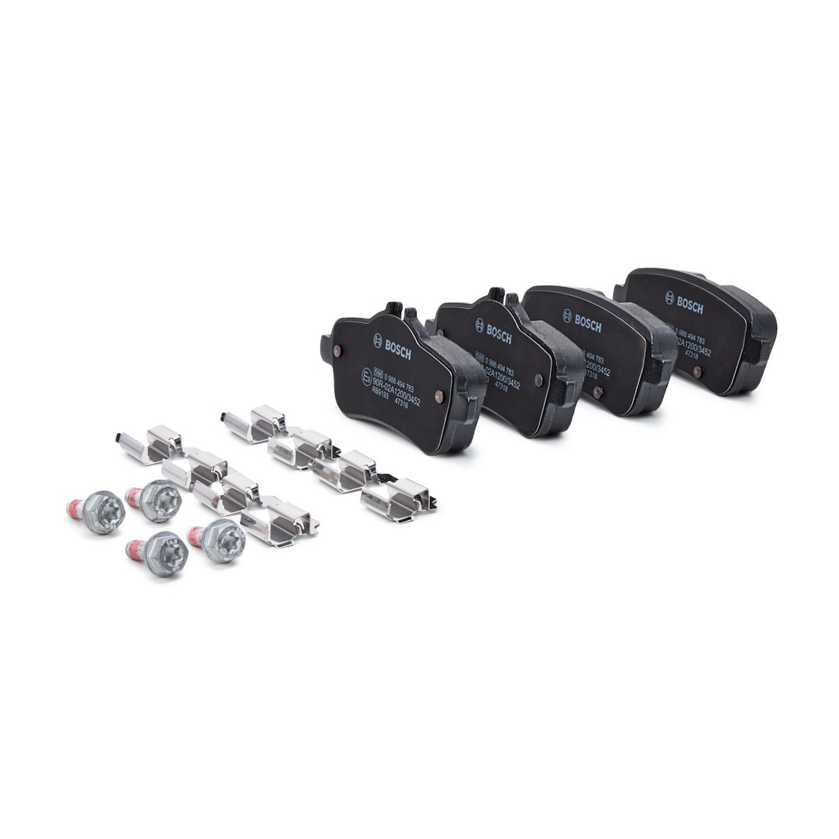 Купить 0986494783 Bosch Колодки тормозные задние, дисковые