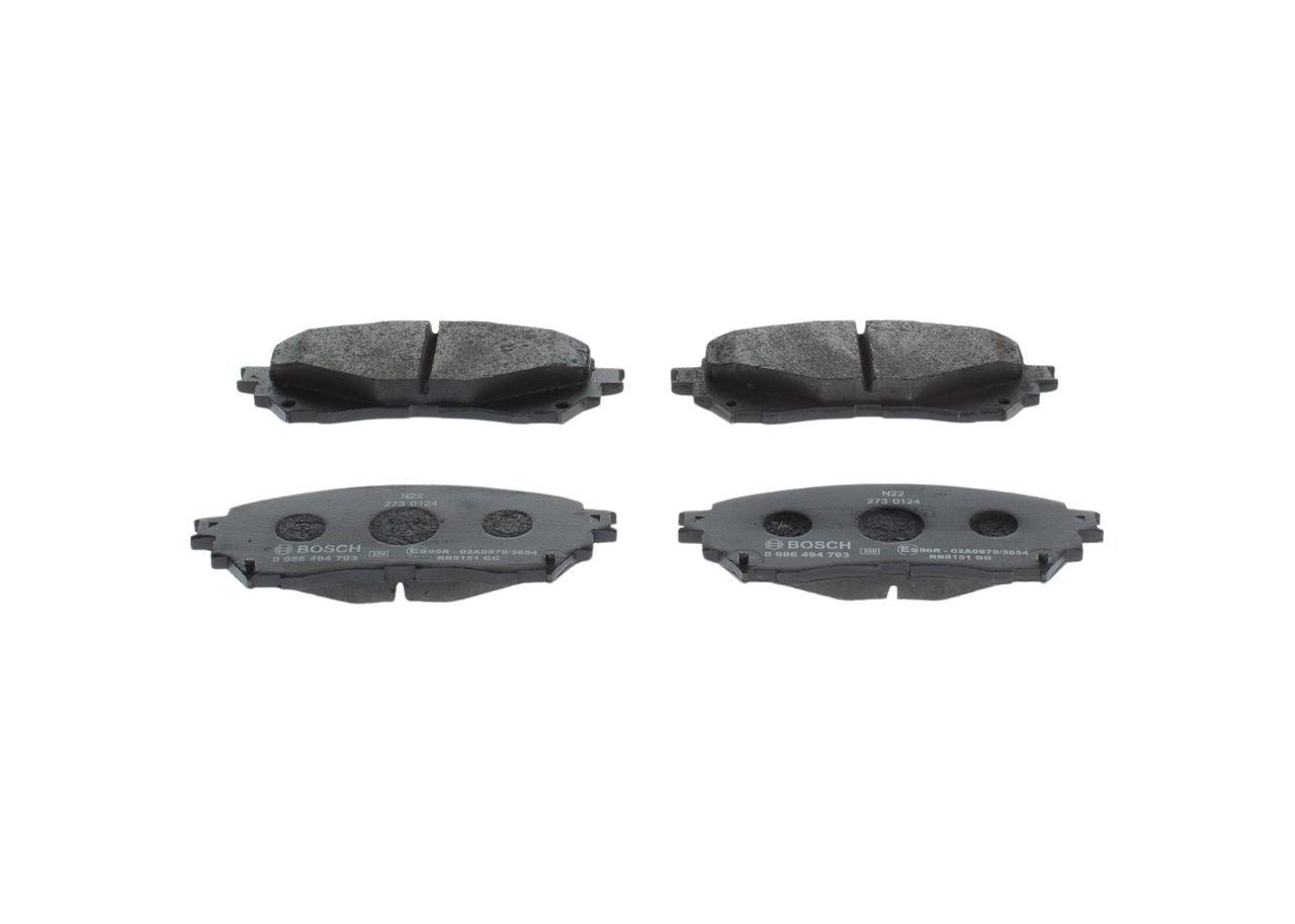 0986494793 Bosch Колодки передние