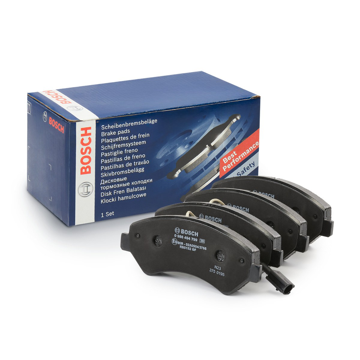 0986494799 Bosch Колодки передние
