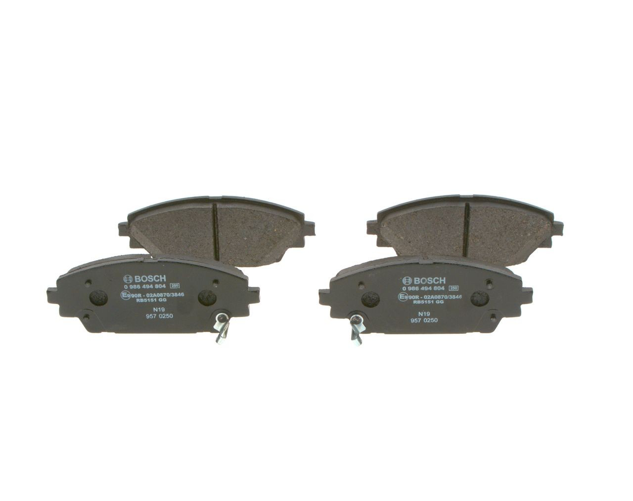 0986494804 Bosch Колодки передние