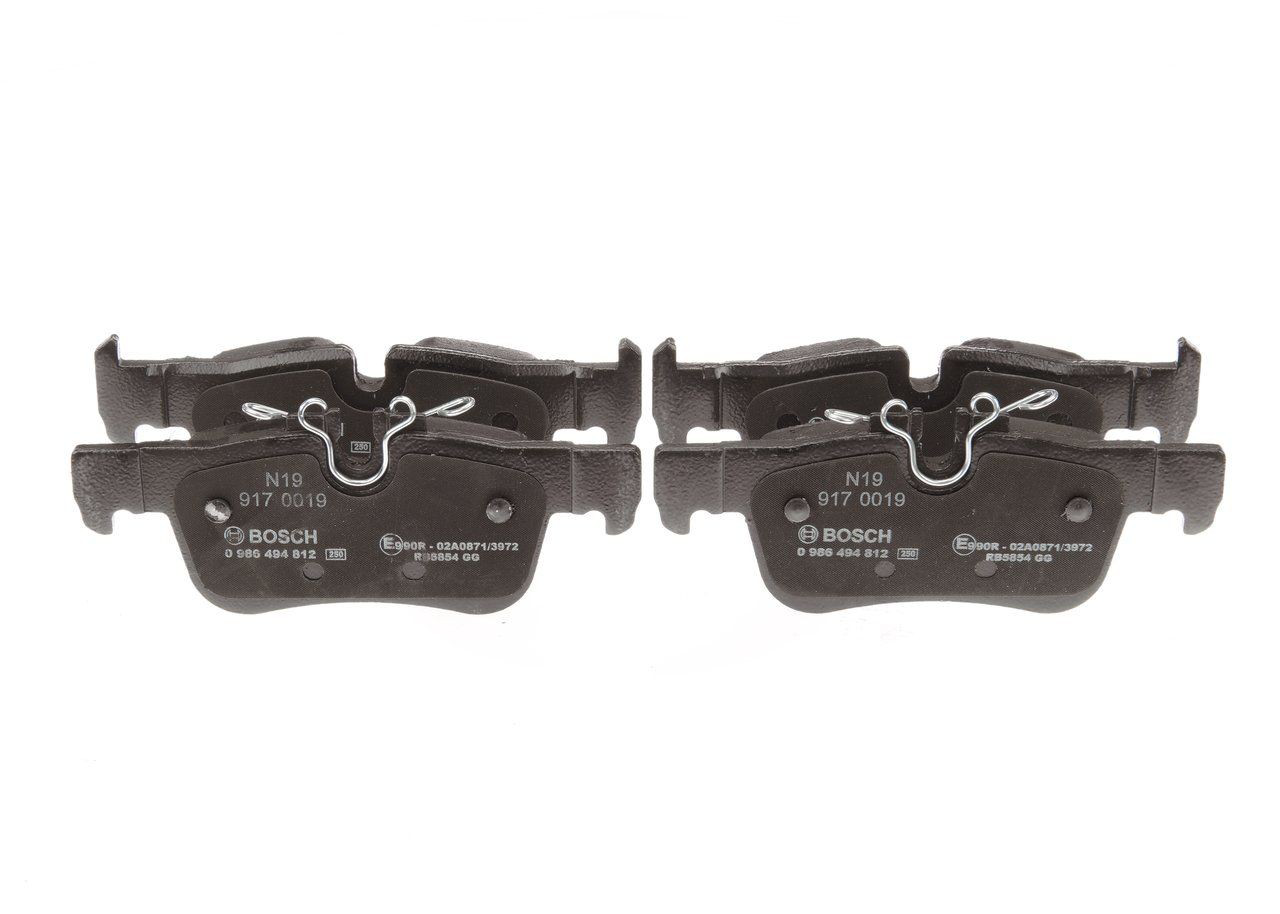 Купить 0986494812 Bosch Колодки тормозные задние, дисковые