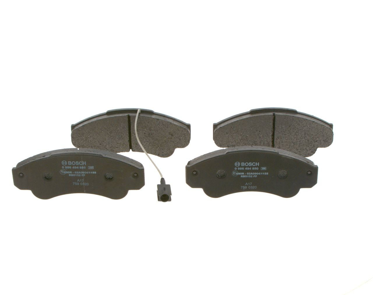0986494850 Bosch Колодки передние
