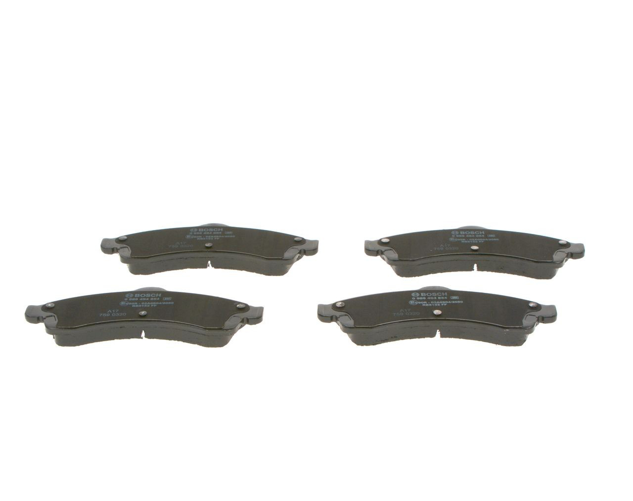 0986494854 Bosch Колодки передние