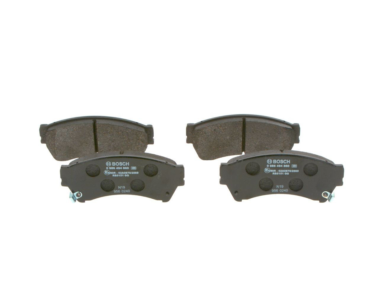 Купить 0986494860 Bosch Колодки тормозные