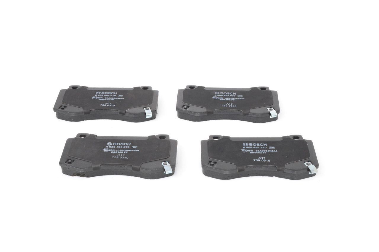 Передние тормозные колодки 0986494870 Bosch