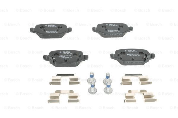 Купить 0986494935 Bosch Колодки тормозные задние, дисковые