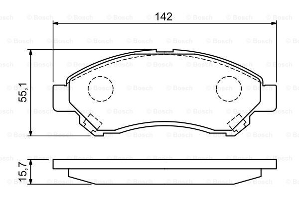Купить 0986494936 Bosch Колодки тормозные