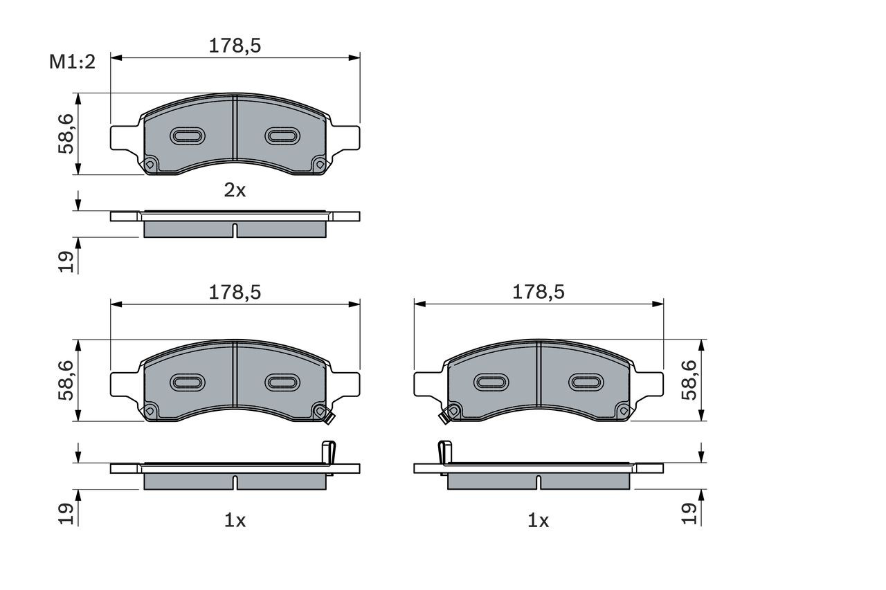 Купить 0986494966 Bosch Колодки тормозные