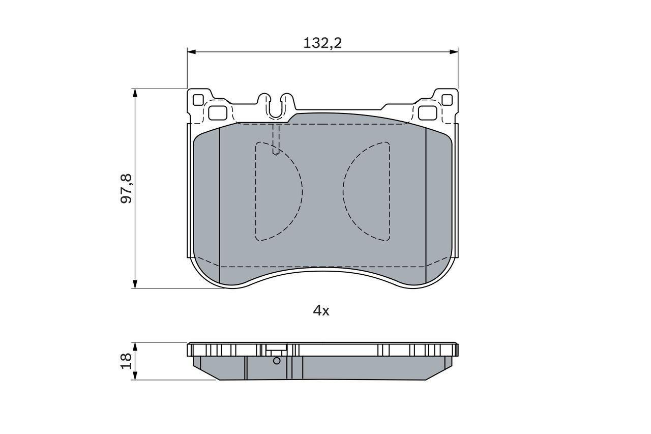 0986494968 Bosch Колодки передние