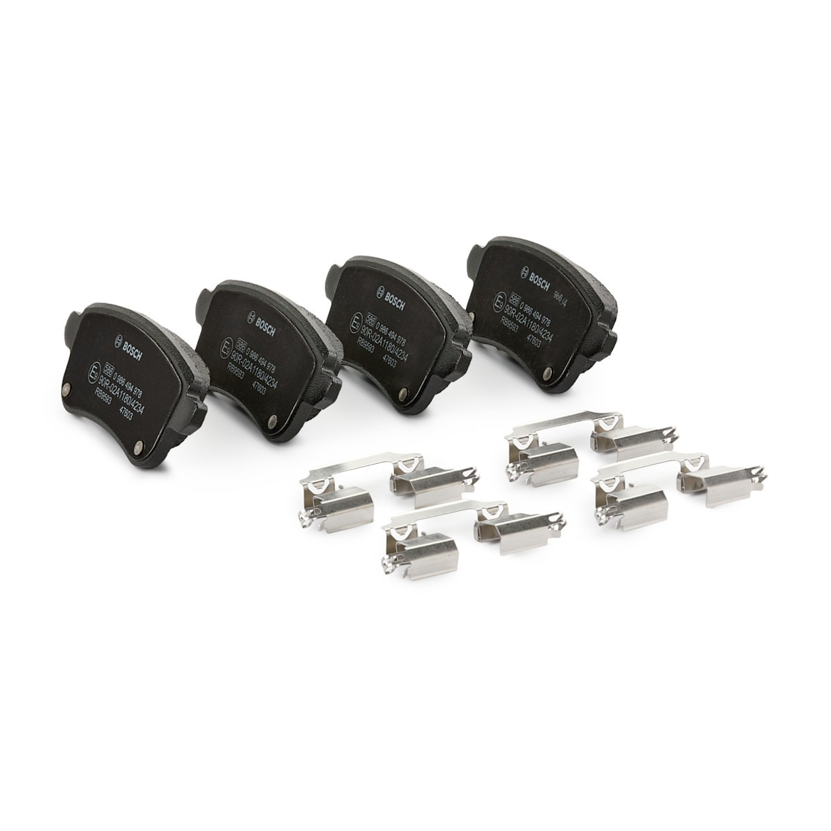 Купить 0986494978 Bosch Колодки тормозные задние, дисковые
