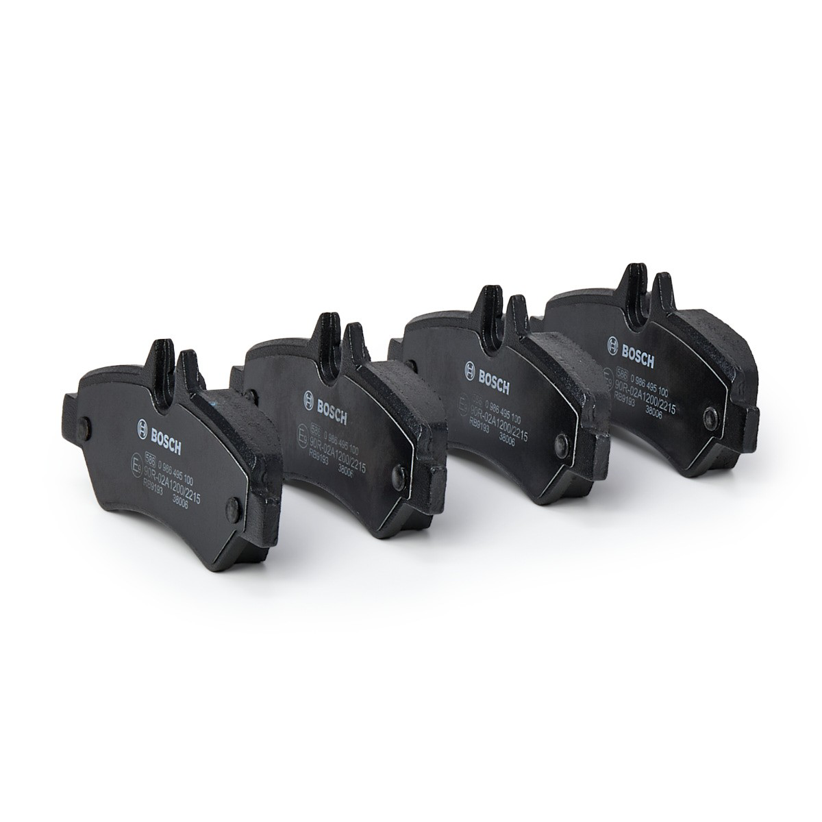 Купить 0986495100 Bosch Колодки тормозные задние, дисковые