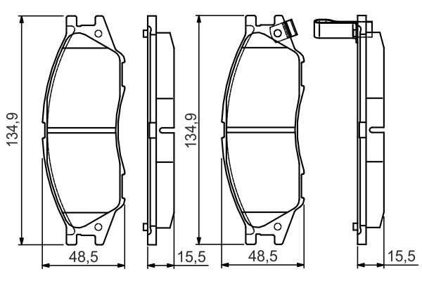 Колодки Bosch 0986495146 цена, от 15.45 USD