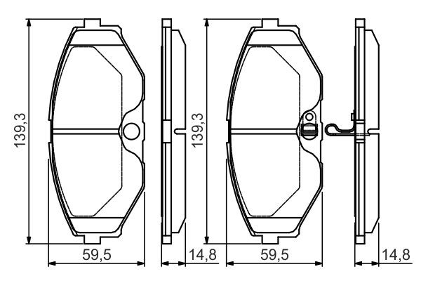 Колодки Bosch 0986495147 цена, от 31.08 USD
