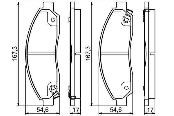 Купить 0986495159 Bosch Колодки тормозные