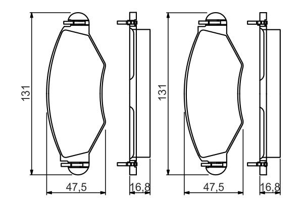 0986495244 Bosch Колодки передние