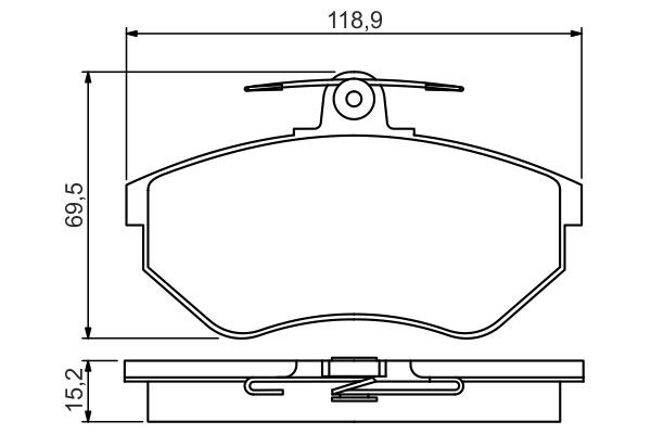 Купить 0986495246 Bosch Колодки тормозные