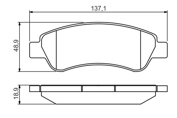 0986495254 Bosch Колодки тормозные дисковые комплект