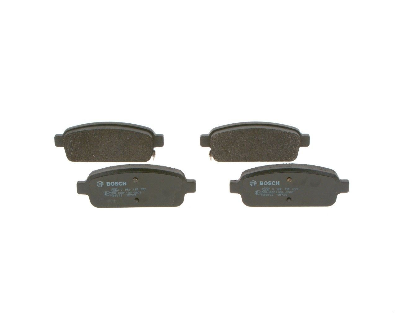0986495259 Bosch Колодки тормозные дисковые комплект