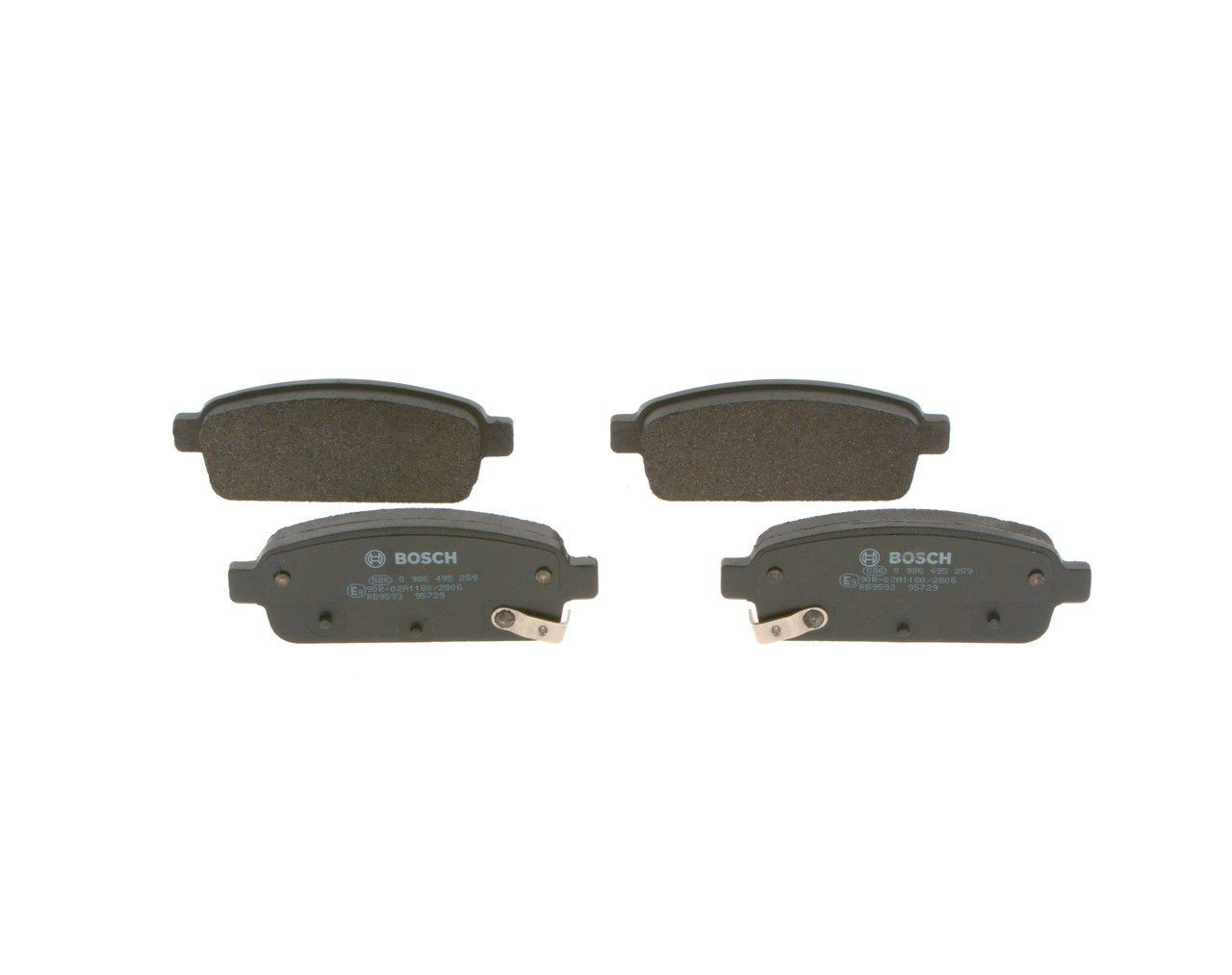 Колодки дисковые  Bosch 0986495259 цена, от 19.28 USD