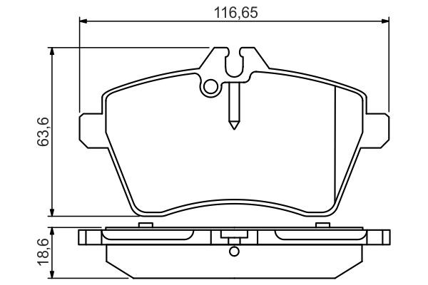 Купить 0986495273 Bosch Колодки тормозные