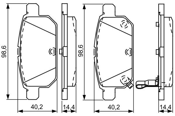 Колодки дисковые  Bosch 0986495301 цена, от 32.33 USD