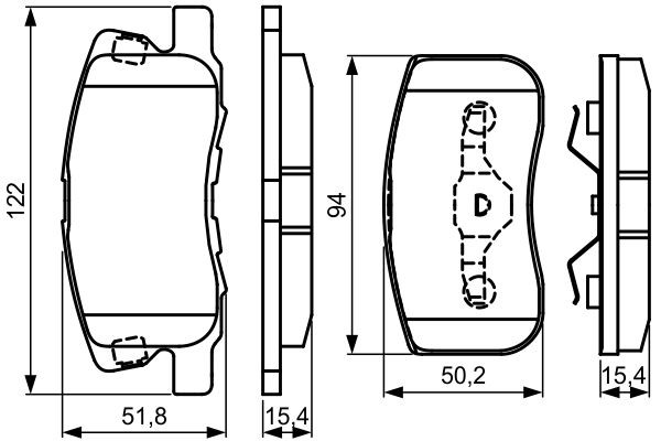 Купить 0986495313 Bosch Колодки тормозные