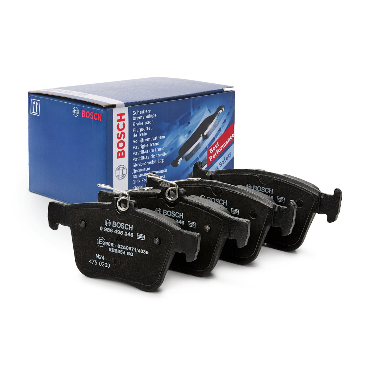 Задние дисковые колодки Bosch 0986495346