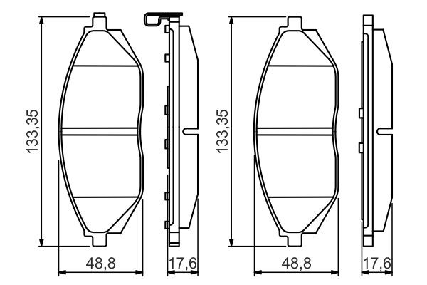 0986495349 Bosch Колодки передние