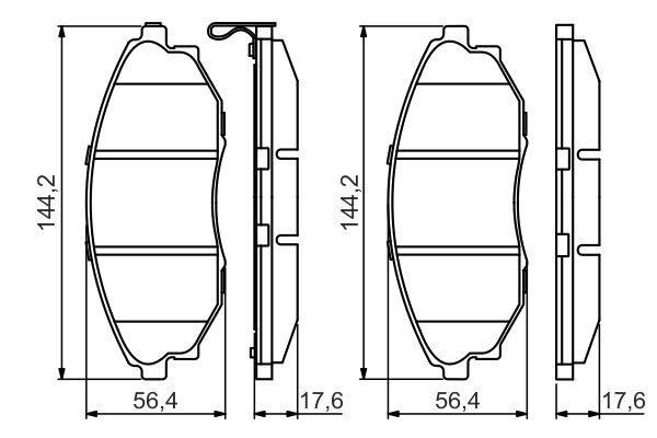Купить 0986495353 Bosch Колодки тормозные