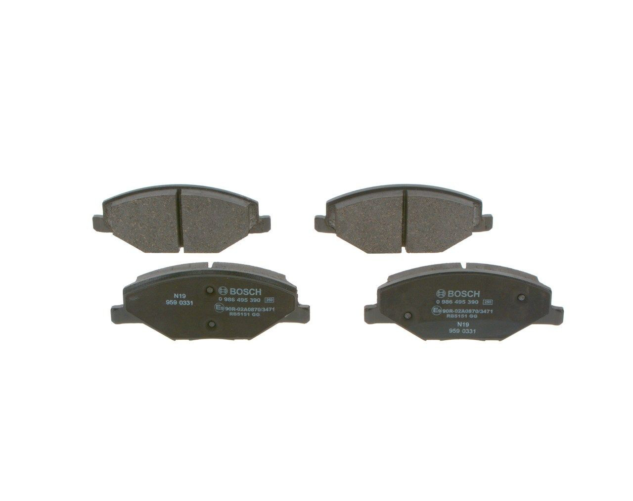 Колодки Bosch 0986495390 цена, от 29.08 USD