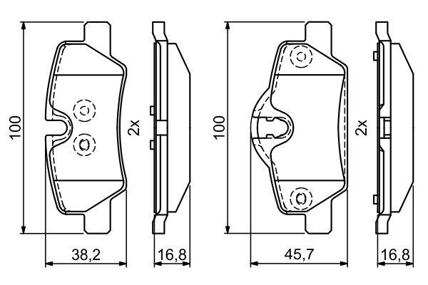 Купить 0986495400 Bosch Колодки тормозные задние, дисковые