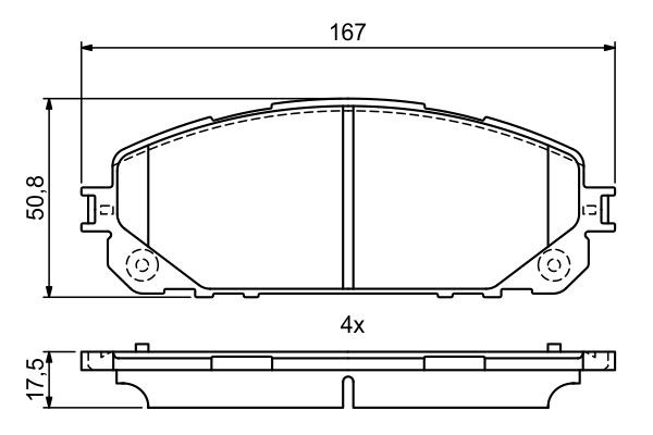 Купить 0986495404 Bosch Колодки тормозные