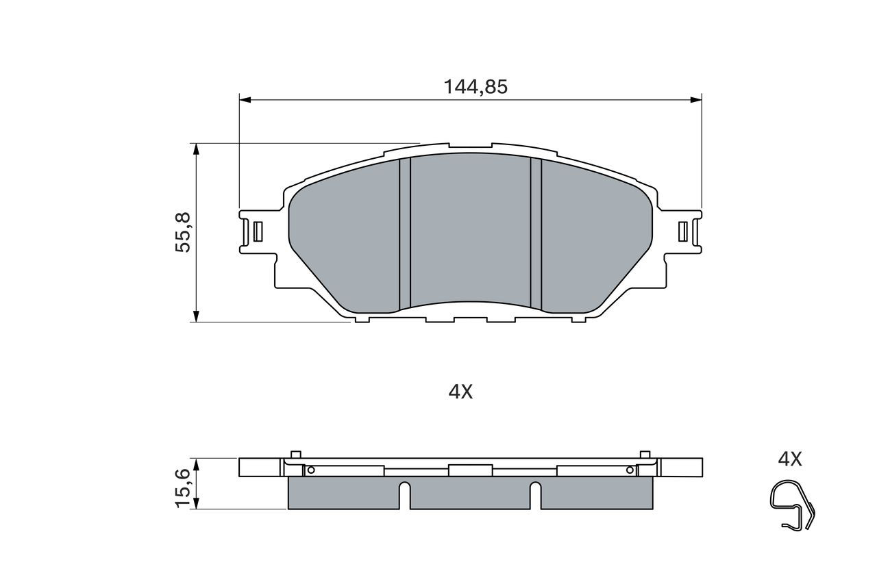Колодки Bosch 0986495425 цена, от 32.38 USD