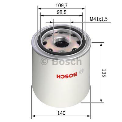 Фильтр осушителя воздуха (влагомаслоотделителя) (TRUCK) 0986628253 Bosch