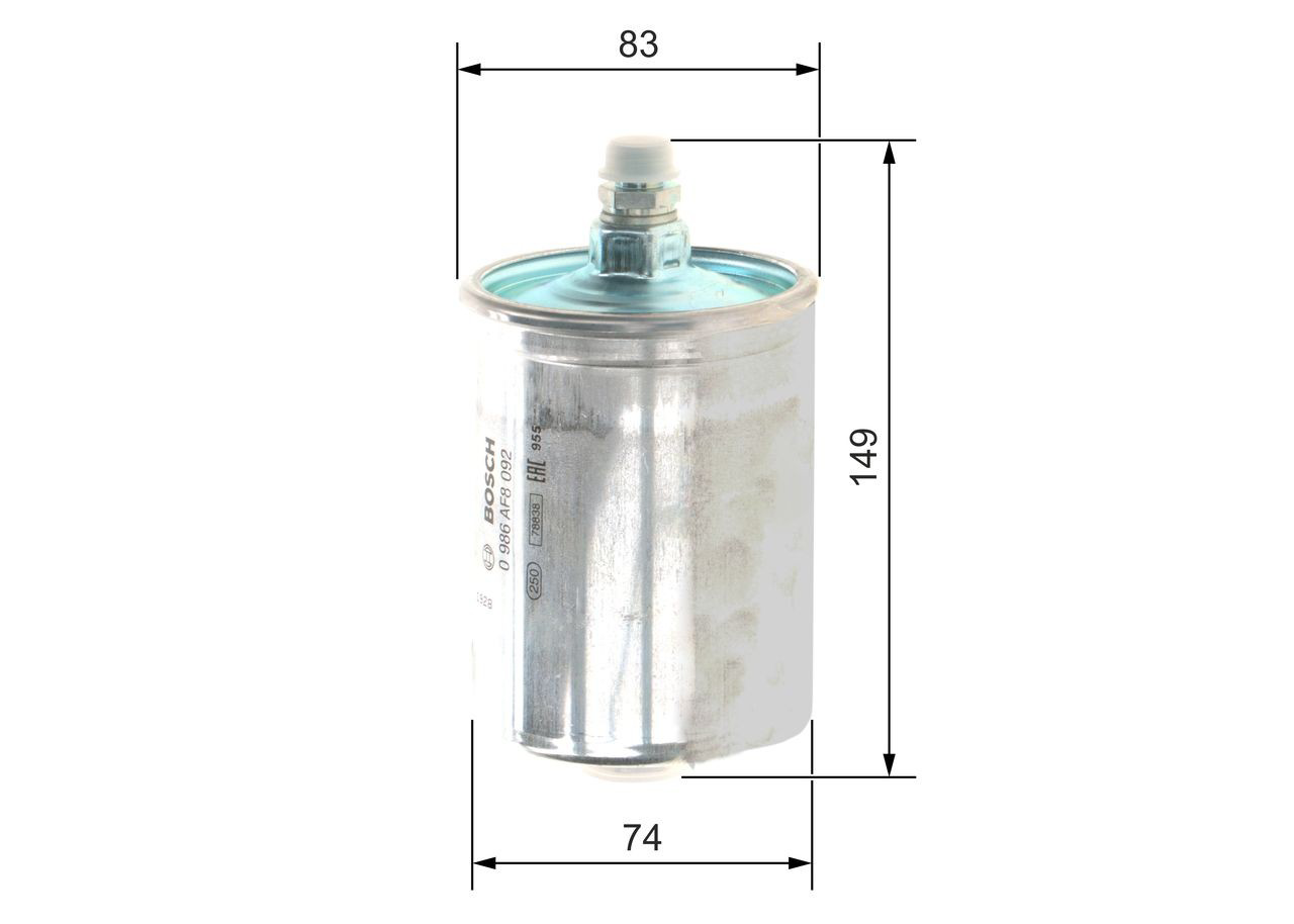 Фильтр тонкой очистки топлива Bosch 0986AF8092 цена, от 14.03 USD