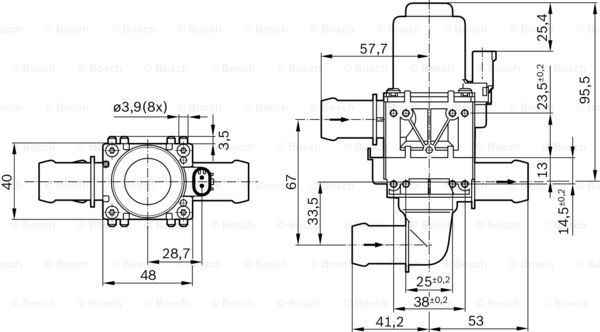 Регулирующий клапан охлаждающей жидкости Bosch 1147412204