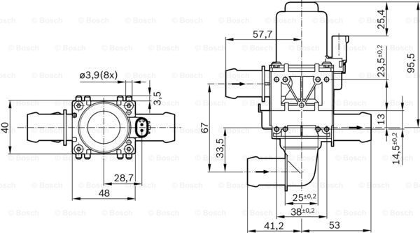 Регулирующий клапан охлаждающей жидкости Bosch 1147412207