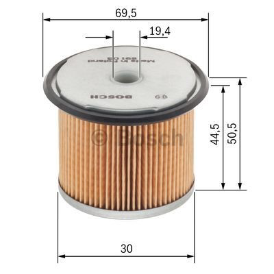 Фильтр тонкой очистки топлива Bosch 1457429657 цена, от 4.65 USD