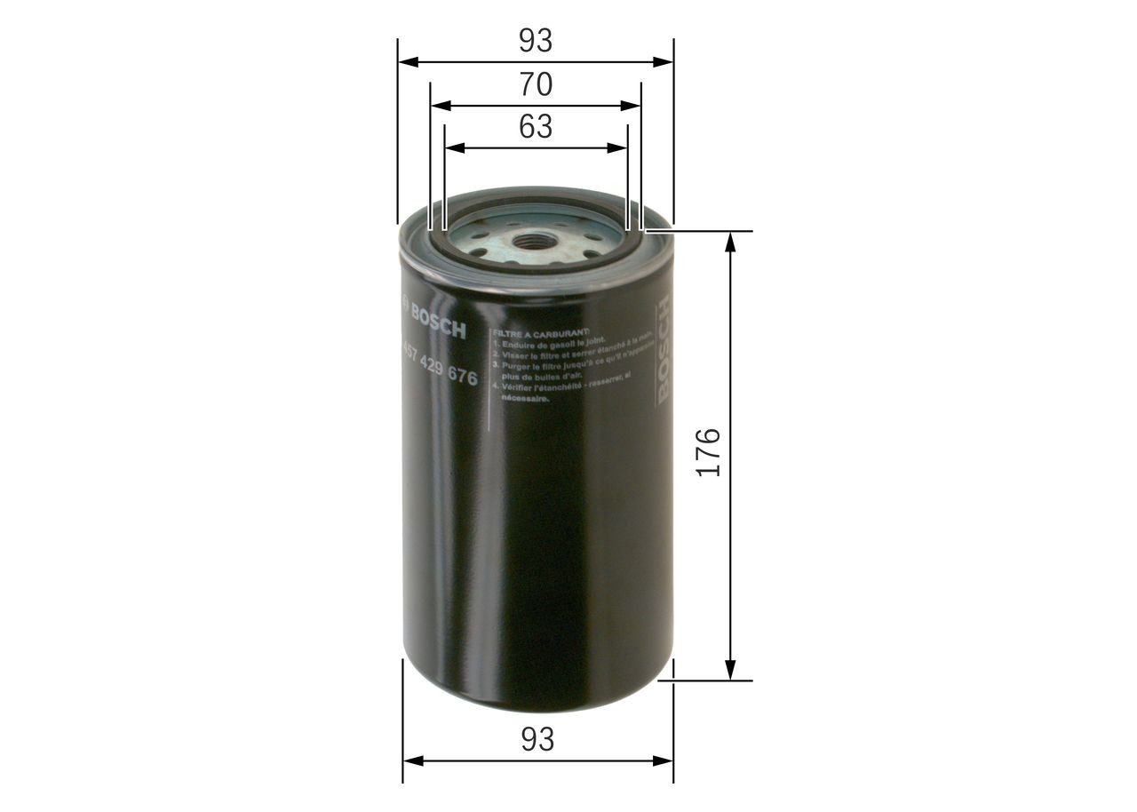 Фильтр топливный Bosch 1457429676