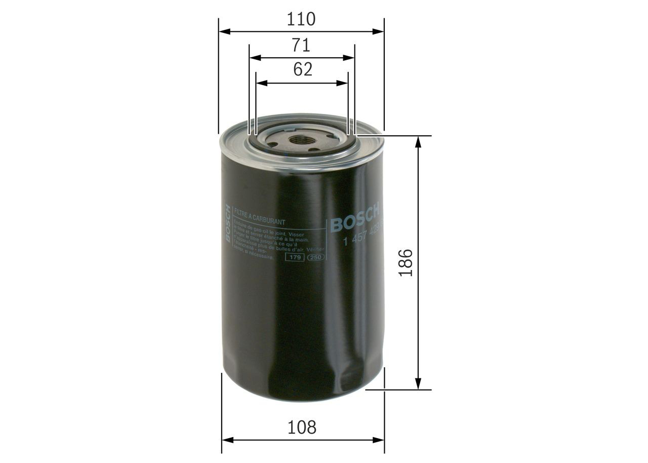 Фильтр топливный Bosch 1457429681
