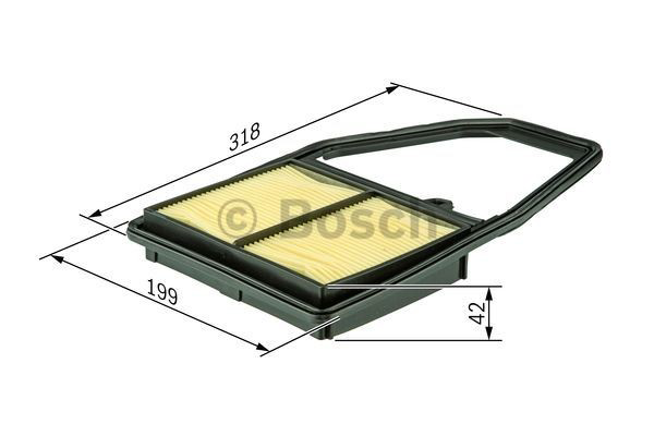Купить 1457433322 Bosch Автомобильный фильтр воздуха