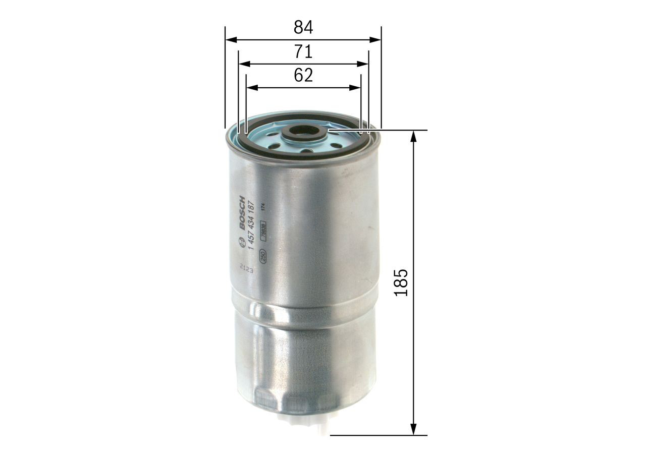 Купить 1457434187 Bosch Фильтр-отстойник топлива грубой очистки