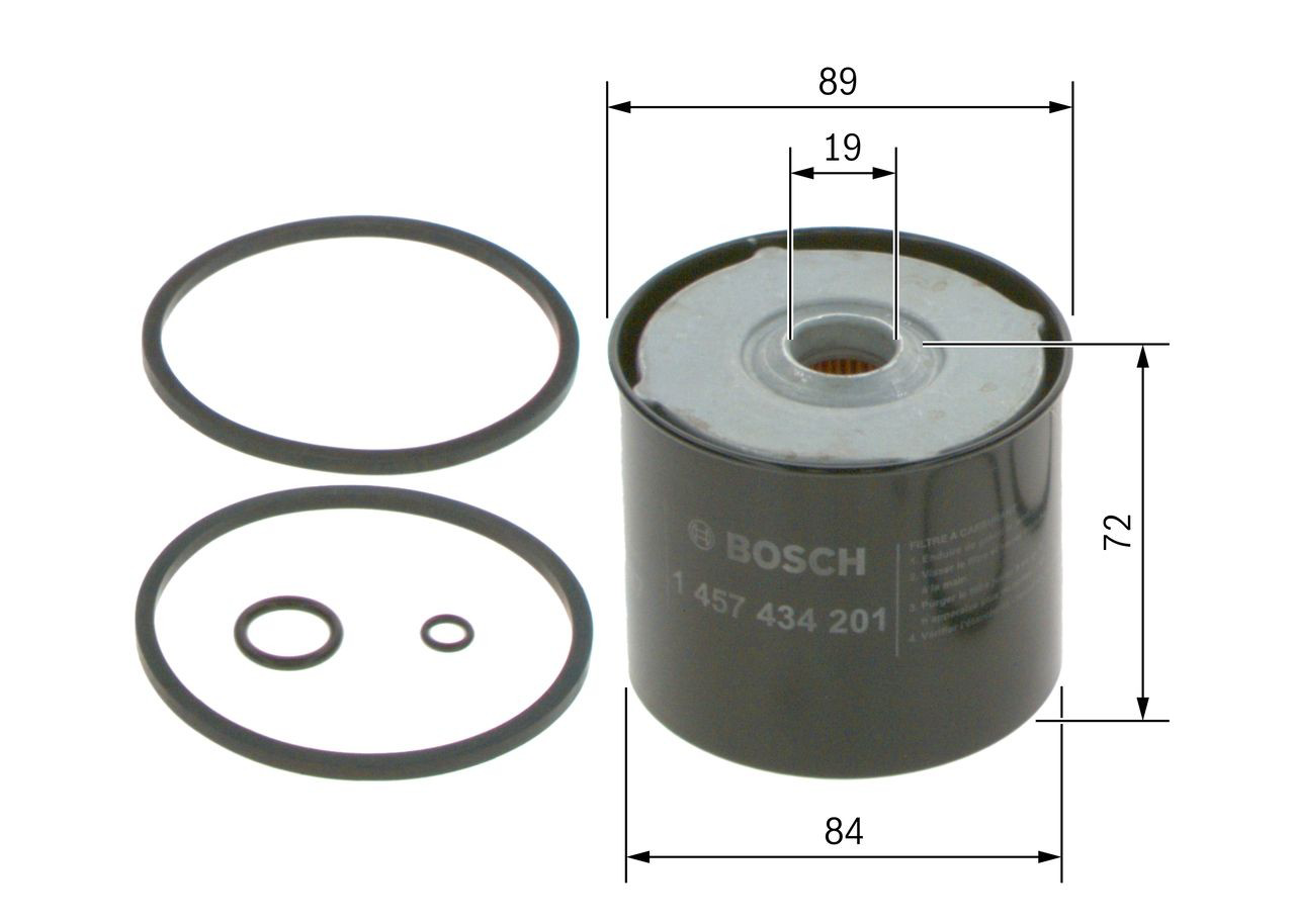 Купить 1457434201 Bosch Фильтр-отстойник топлива грубой очистки