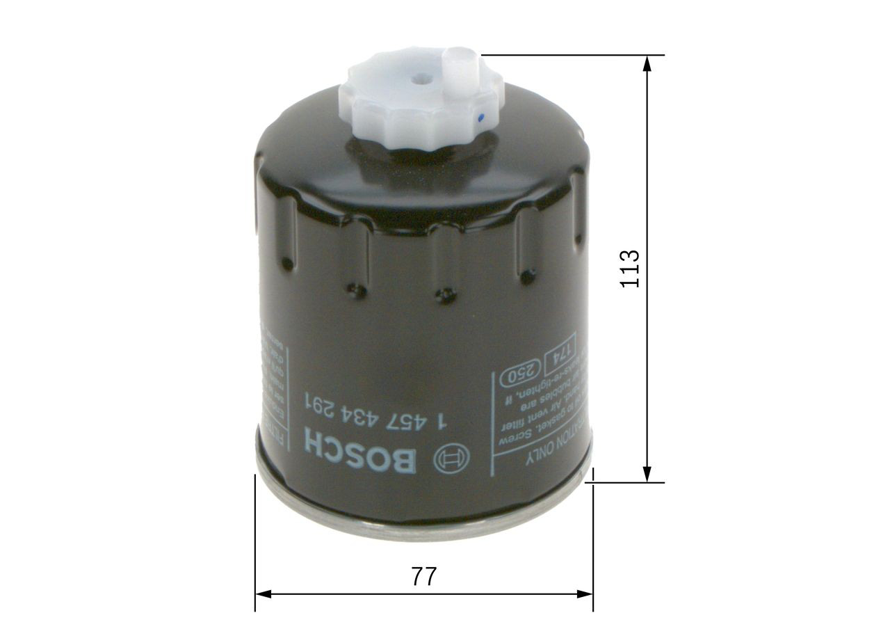 Купить 1457434291 Bosch Фильтр-отстойник топлива грубой очистки