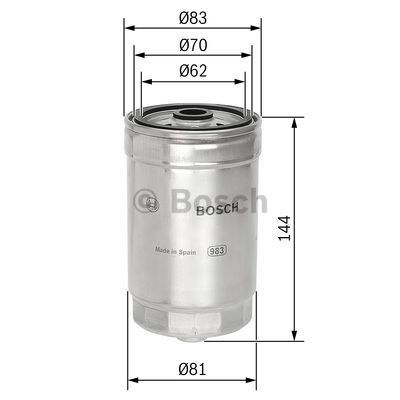 1457434314 Bosch Фильтр топлива