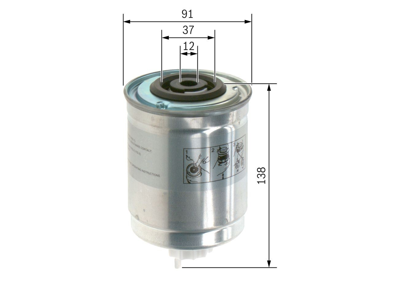 Купить 1457434400 Bosch Фильтр-отстойник топлива грубой очистки