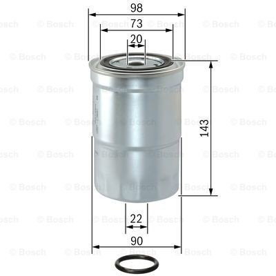 Топливный фильтр 1457434459 Bosch