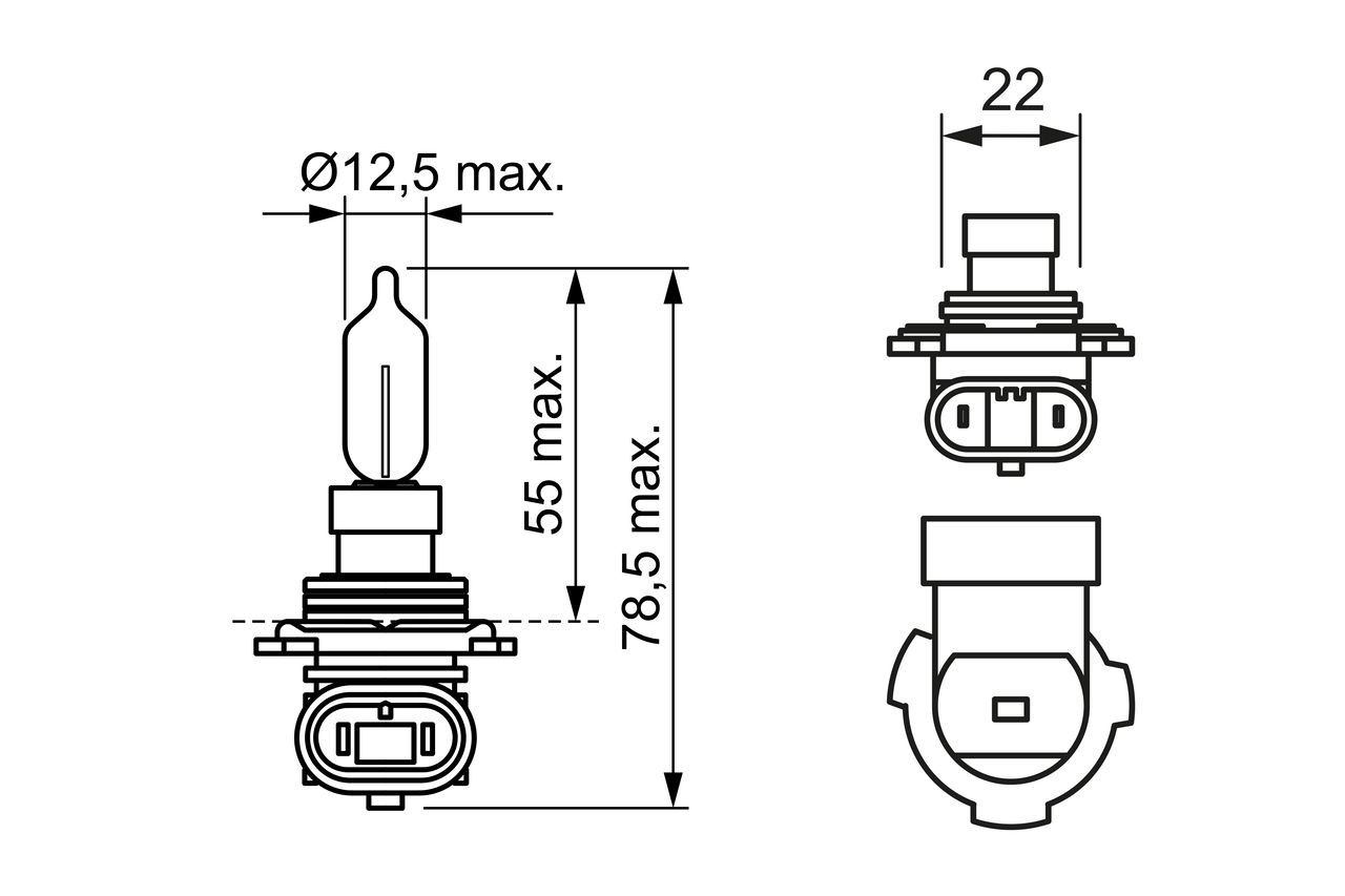 1987302026 Bosch Лампочка дальнего света