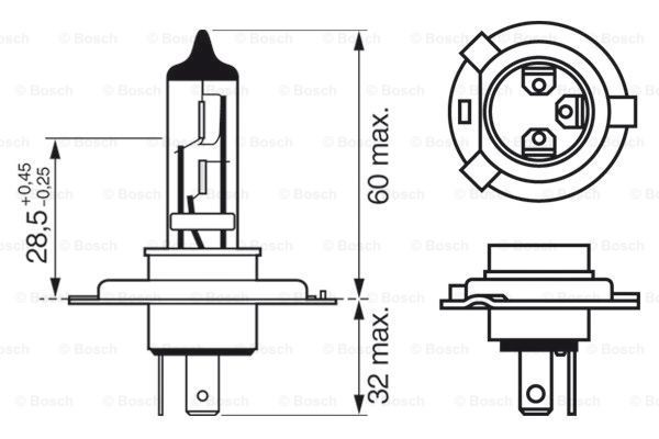 Лампочка ближнего света Bosch 1987302045 цена, от 3.23 USD